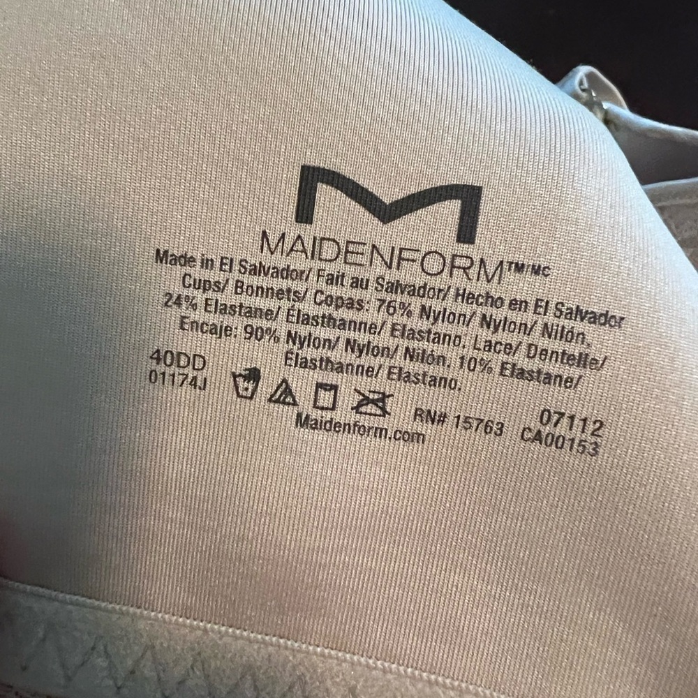 Maidenform Beige Leopard Print Bra Size 40DD - Picture 11 of 12